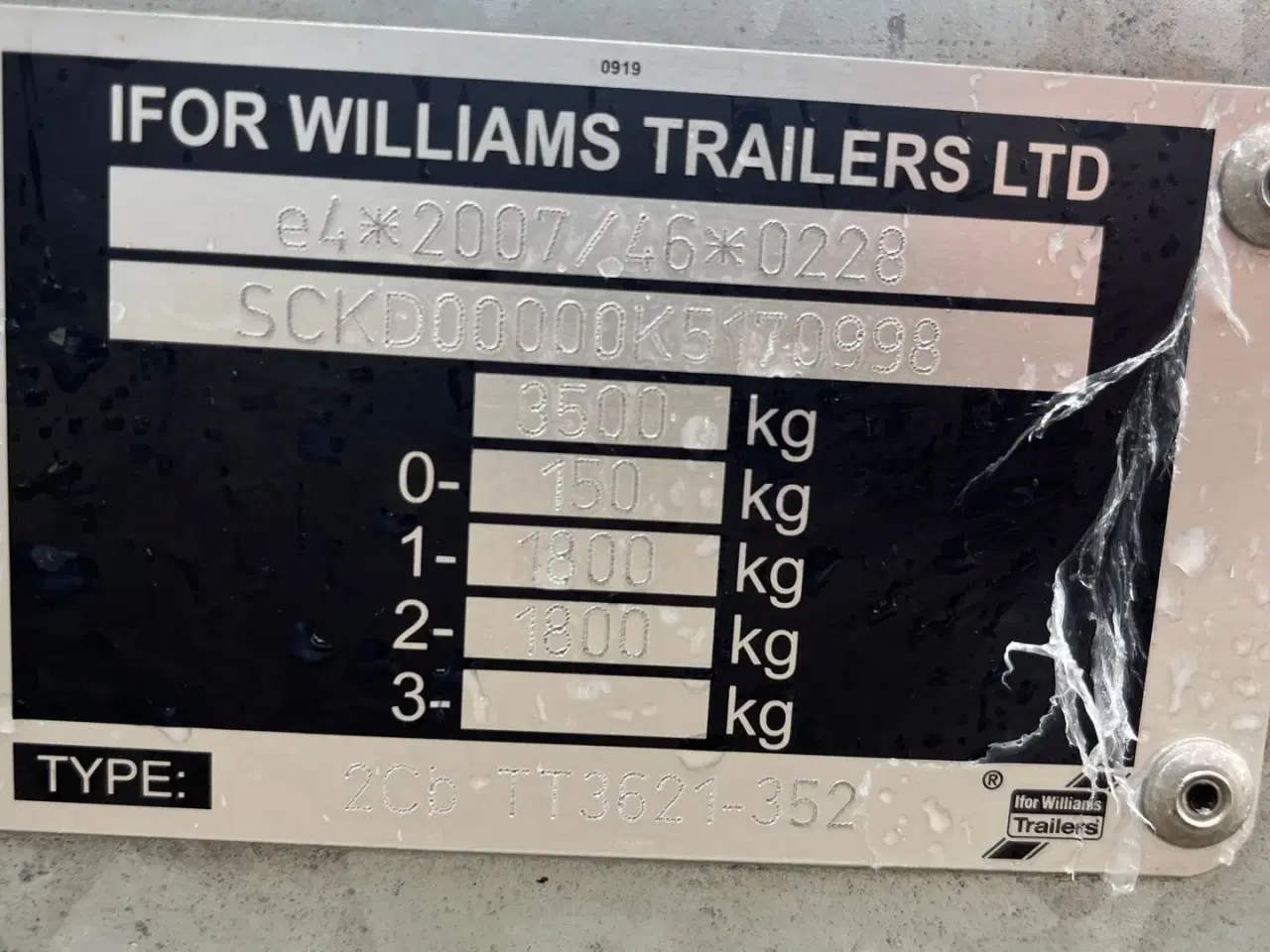 Billede 15 - Ifor Williams tt3621 3500kg tiptrailer  Super velholdt