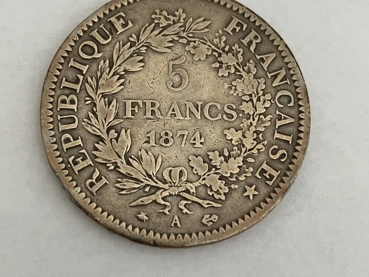 Billede 1 - 5 Francs France 1874 A