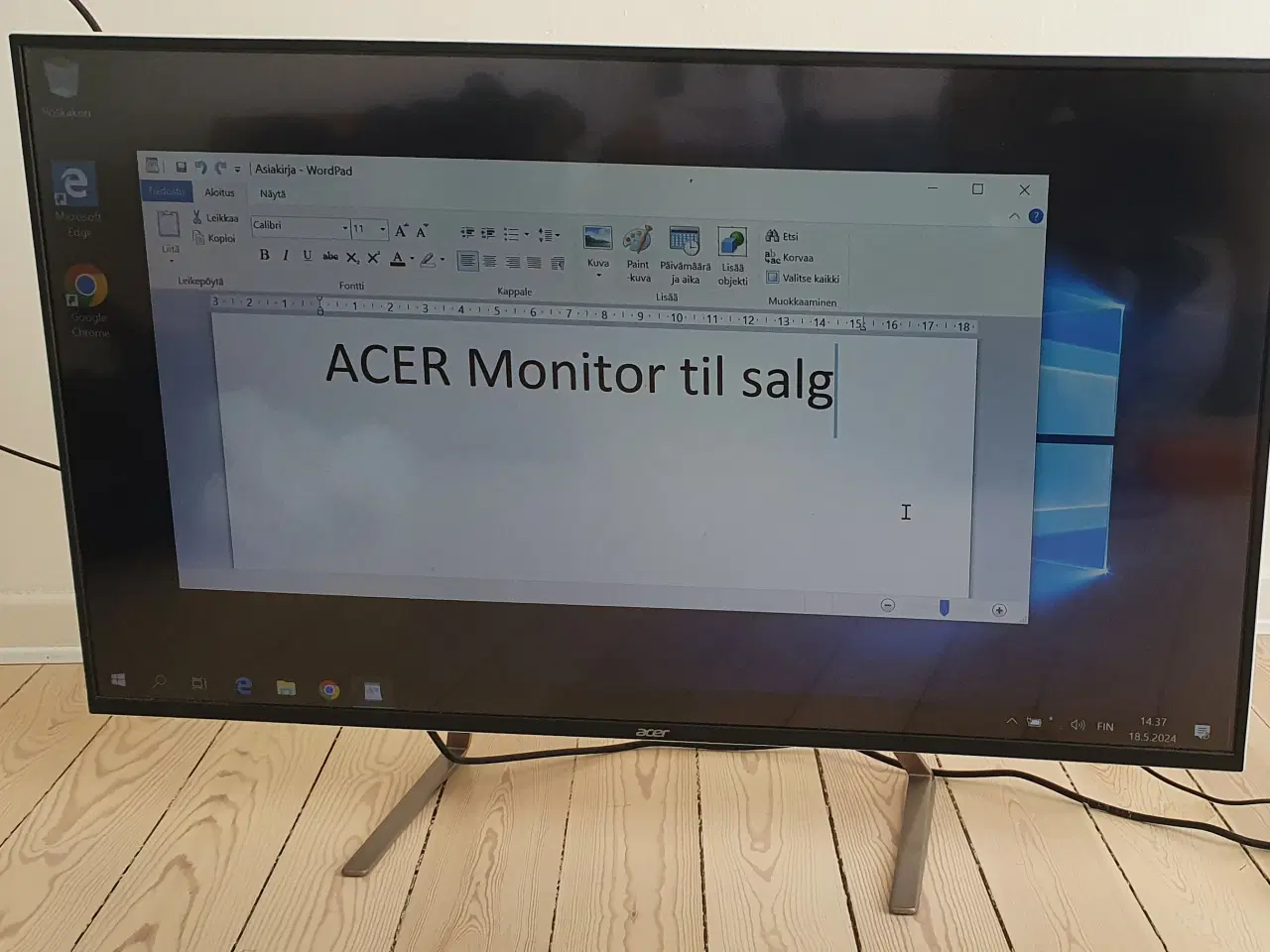 Billede 2 - Acer ET430K fladskærm