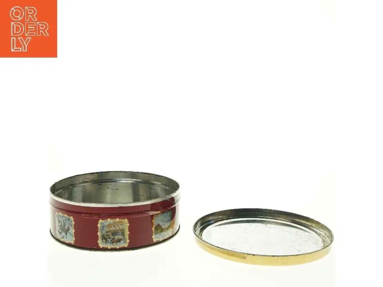 Billede 3 - Julekagedåse (str. Ø 19 cm)