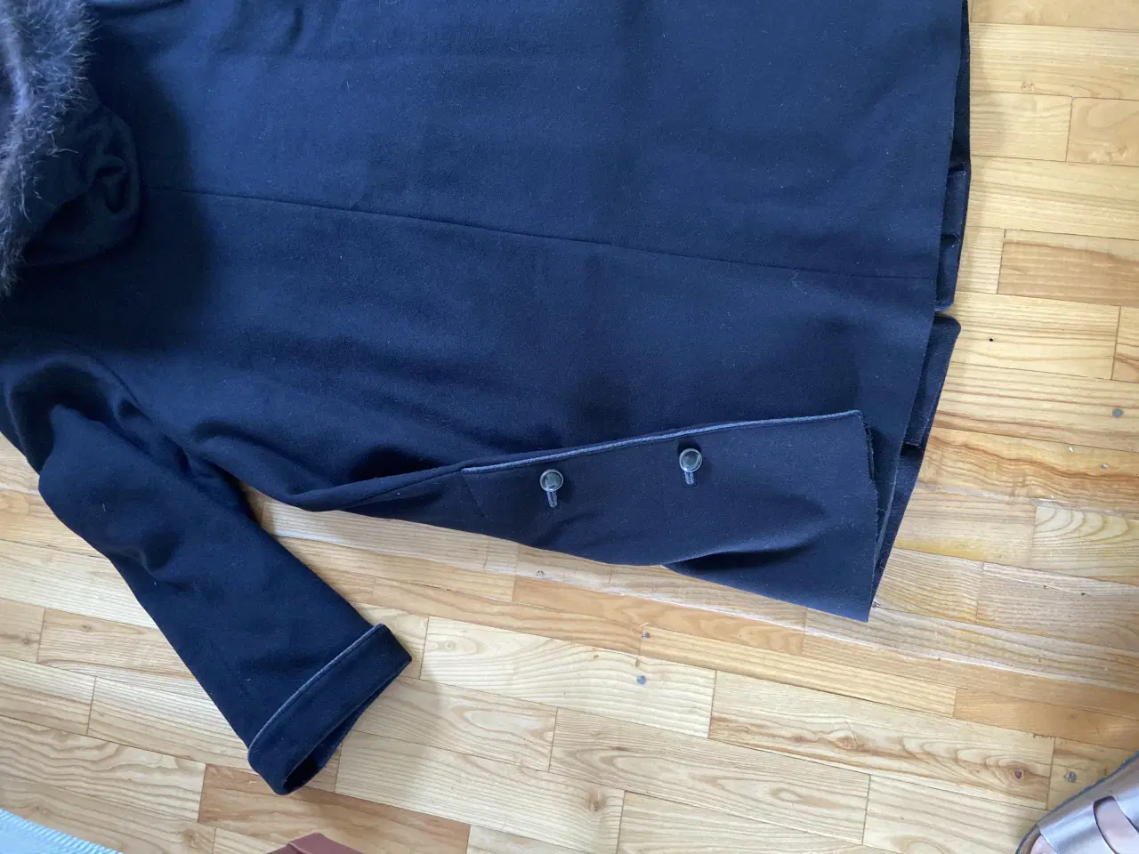 Billede 9 - Ny Steinbock uldfrakke med aftagelig pelskrave.