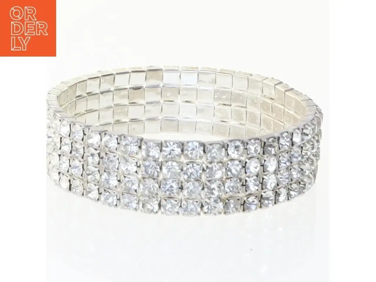 Billede 1 - Simili sten besat armbånd (str. Ø. 5,5 cm)