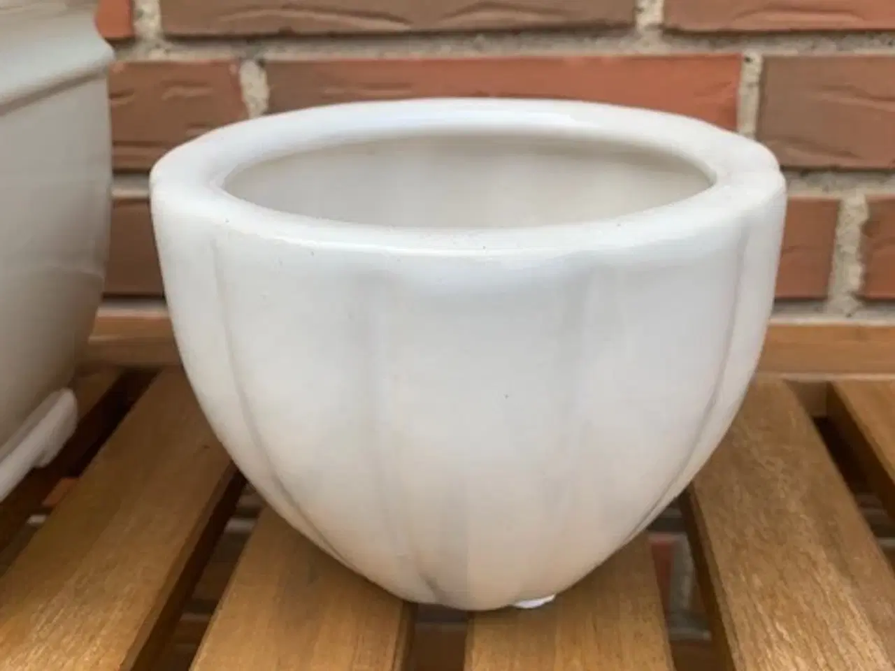 Billede 3 - Urtepotteskjulere råhvide - rabat ved samlet køb