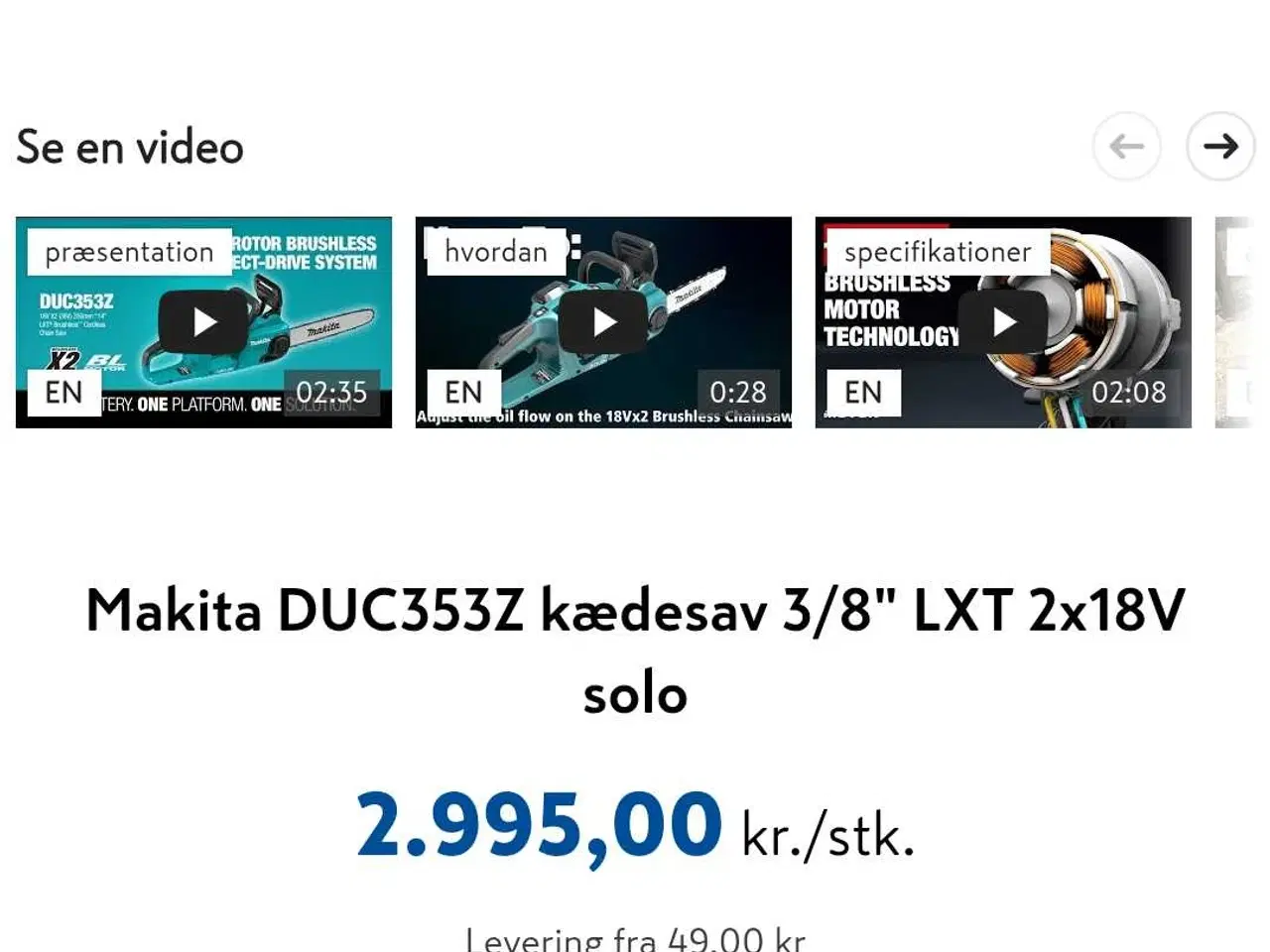 Billede 9 - Motorsav Makita 