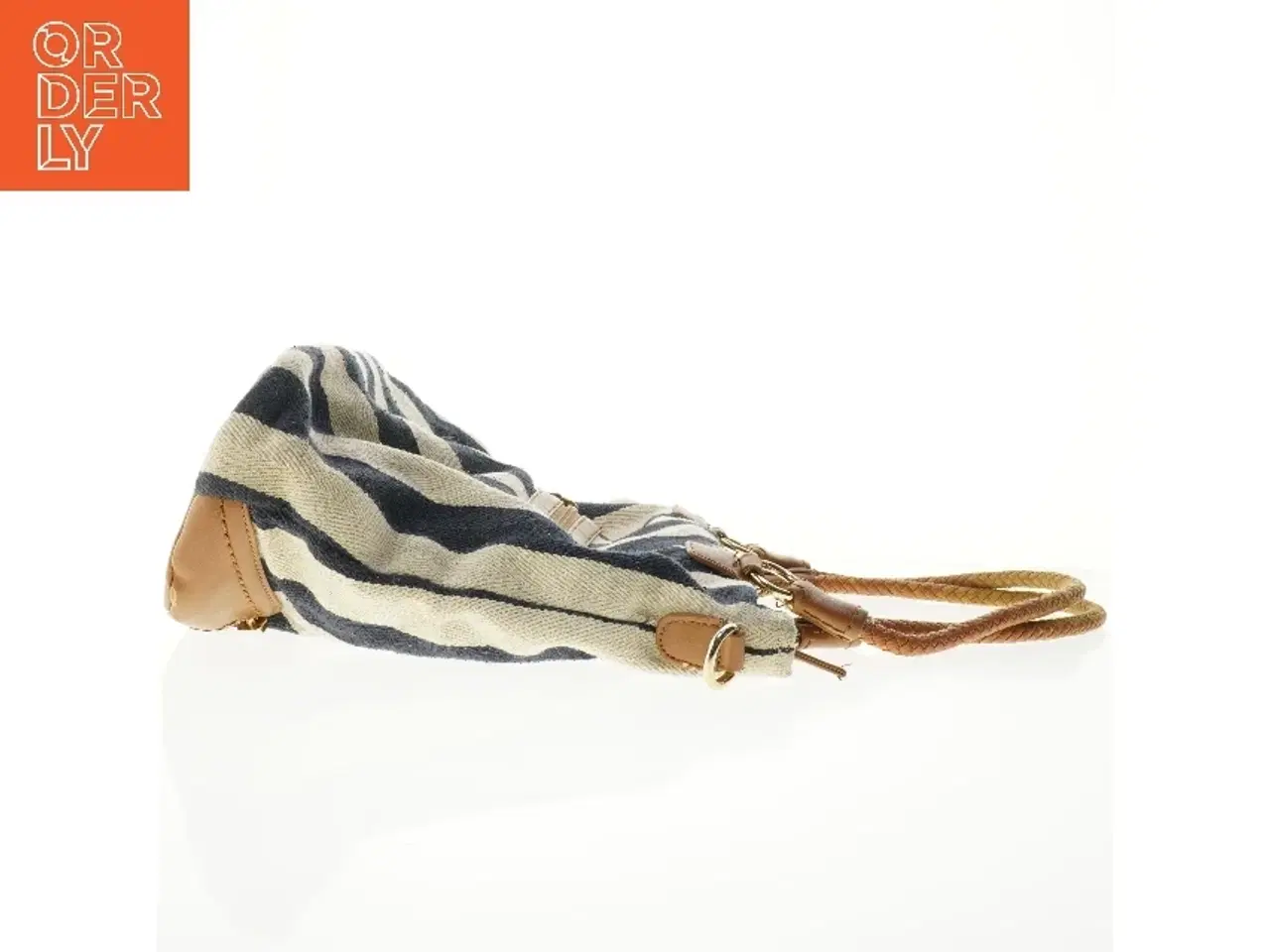 Billede 6 - Stribet skuldertaske (str. 38 x 28 cm)