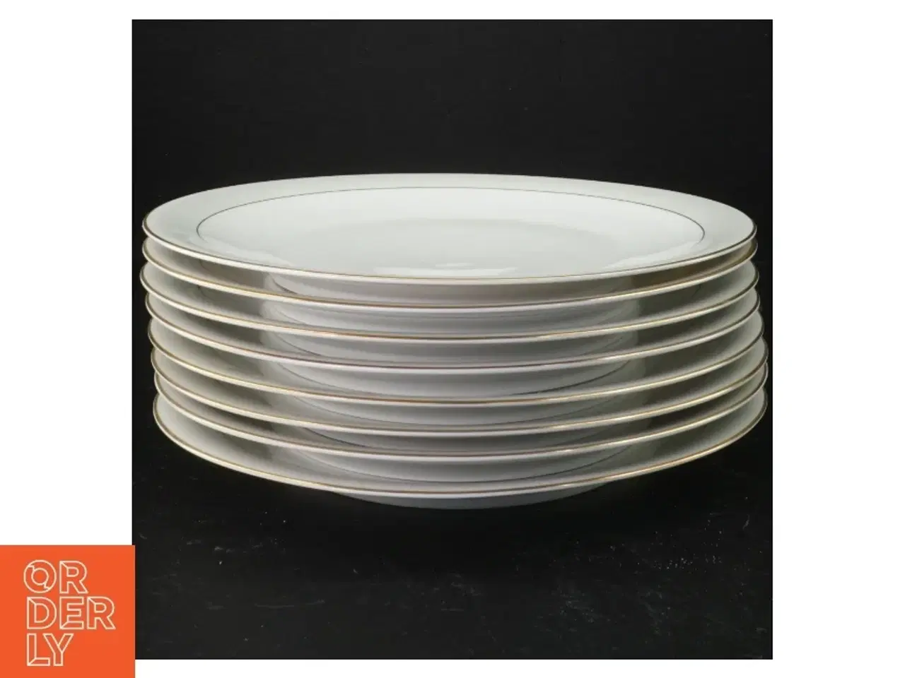 Billede 1 - 8 porcelænsmiddagstallerkener (str. 25 cm)