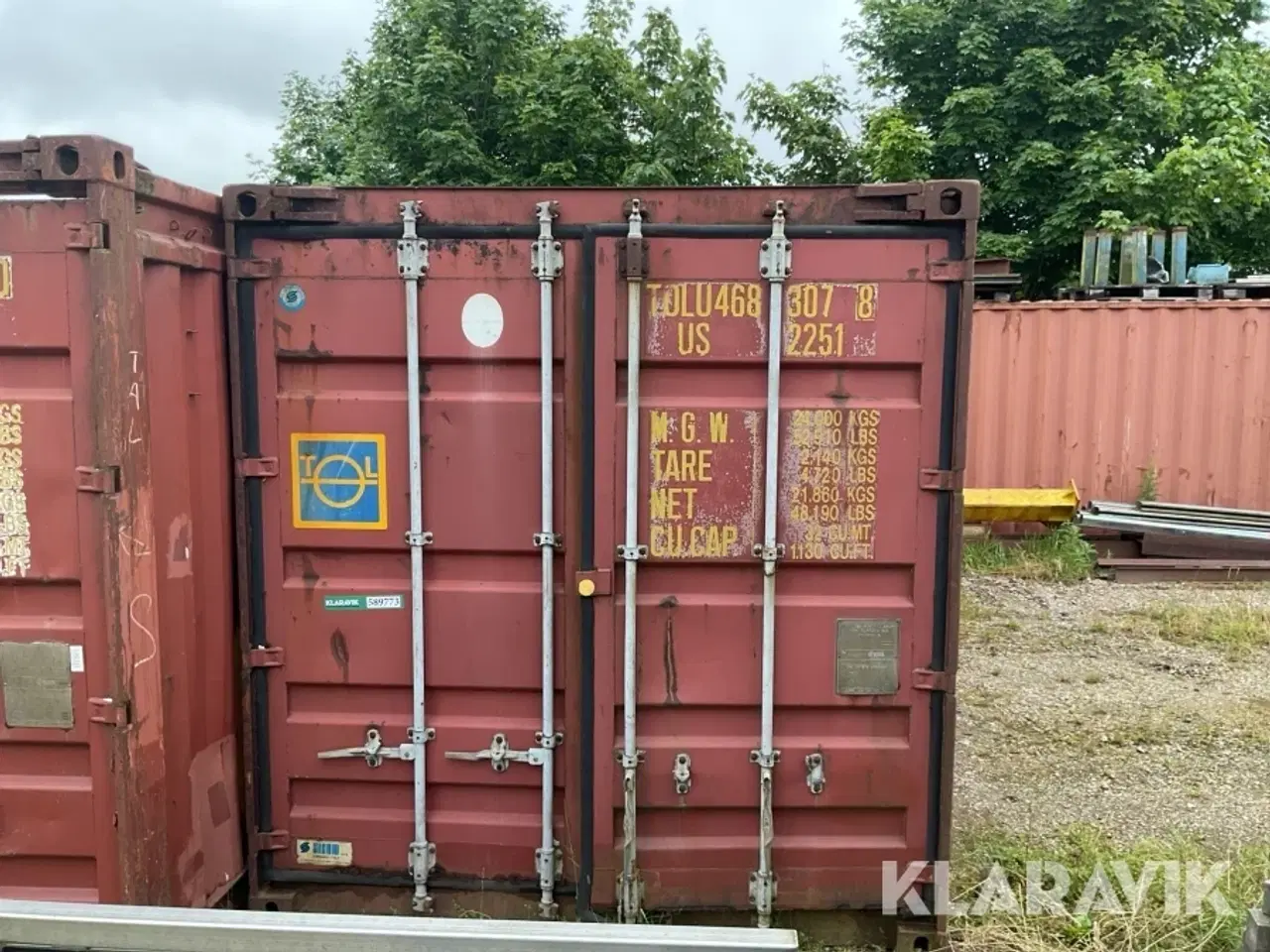 Billede 5 - 20 fods container SICOM 1CC O. T./90-A , uden tag