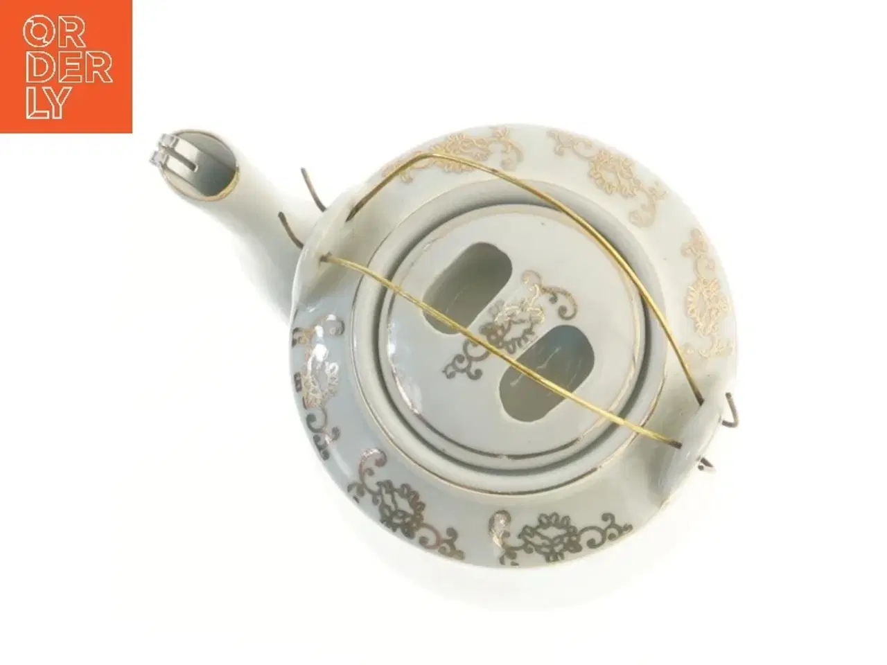 Billede 2 - Dekoreret porcelænskande (str. Ø 11x13 cm)