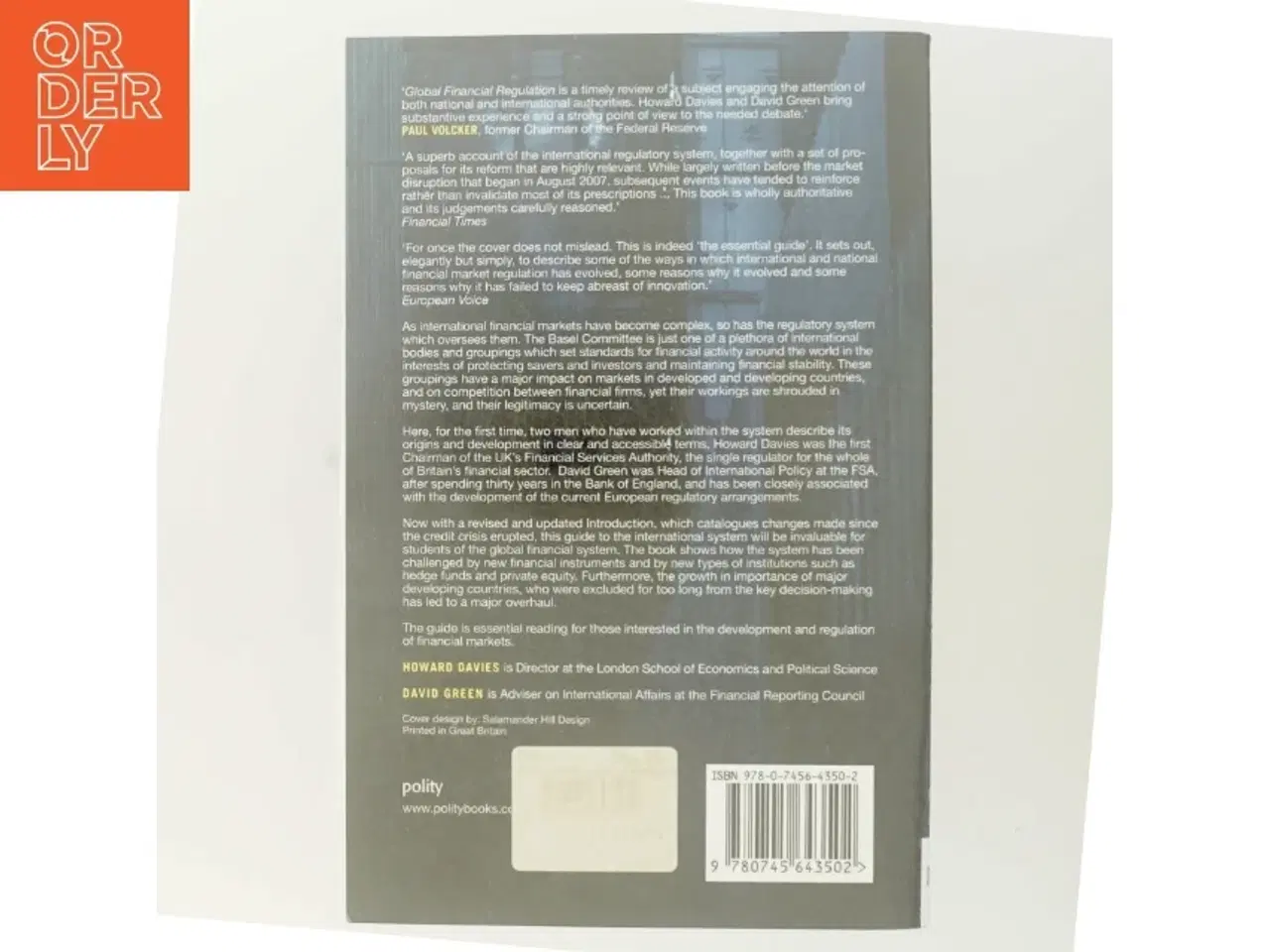 Billede 3 - Global financial regulation : the essential guide (Bog)