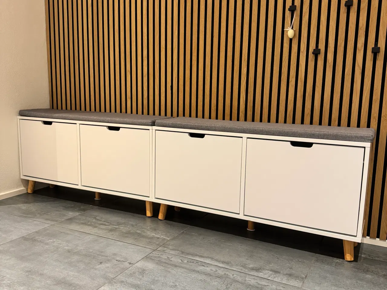 Billede 1 - 2 stk skobænke 