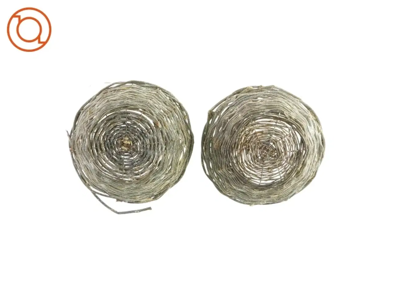 Billede 2 - Urtepotte kurv i flet (2 styk)