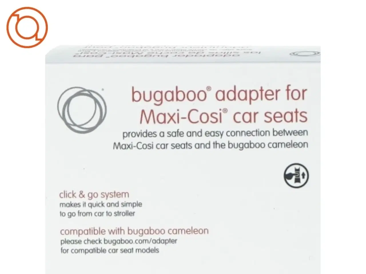 Billede 2 - Adapter til bilsæde fra Bugaboo (str. 19 x 10 cm)