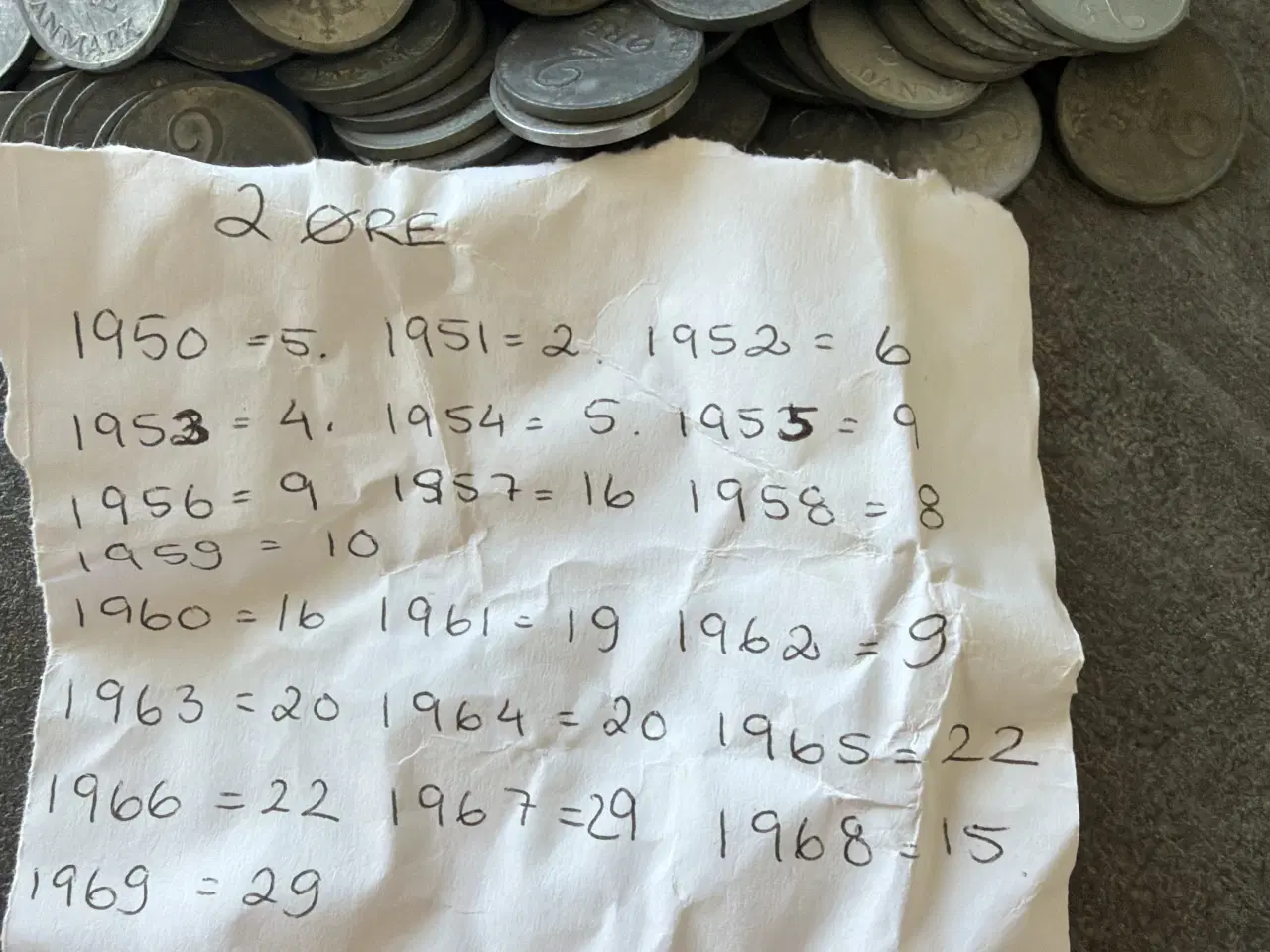 Billede 2 - 2 øre fra 1950 til 1973