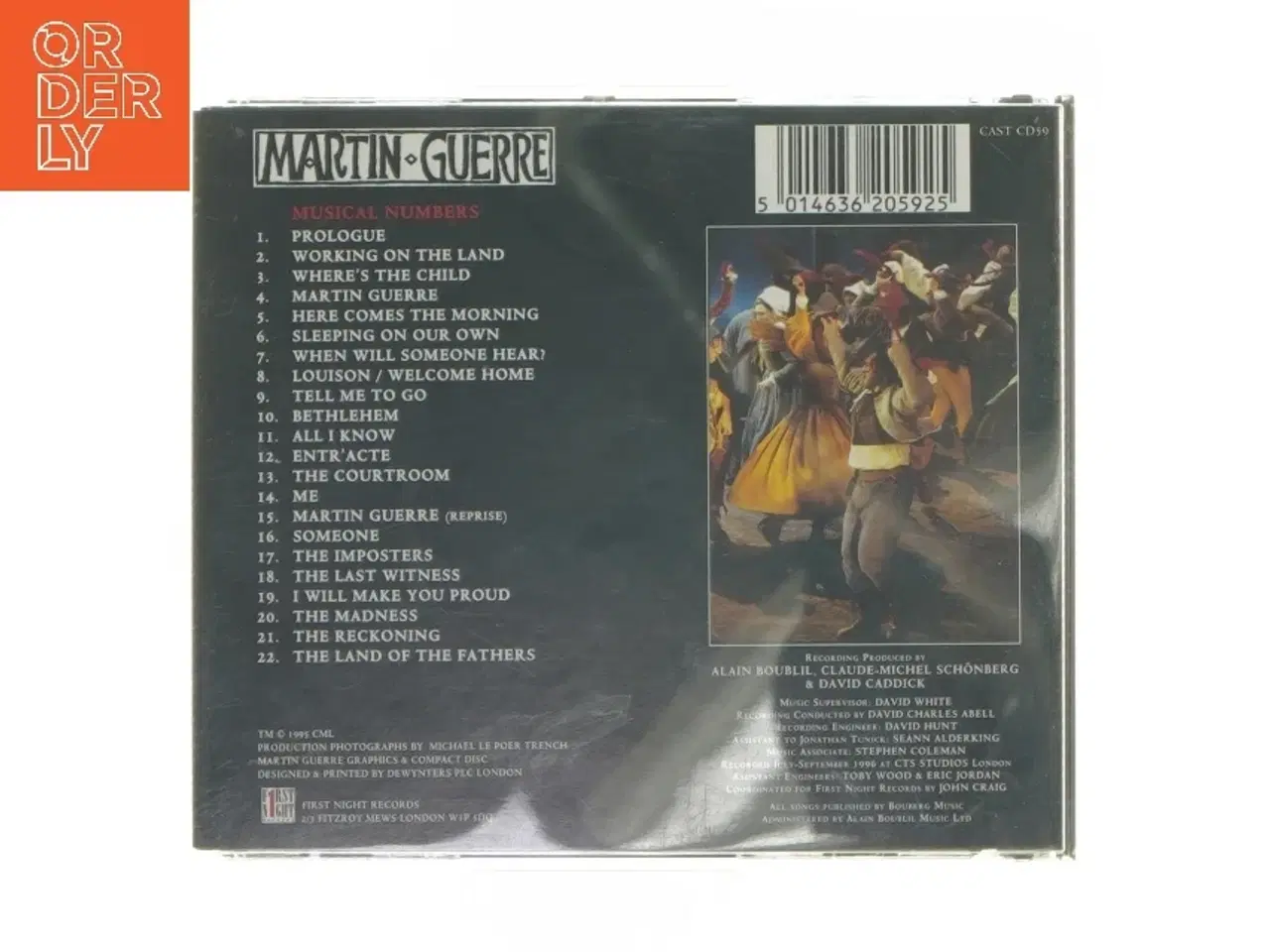 Billede 2 - Martin Guerre CD fra First Night Records