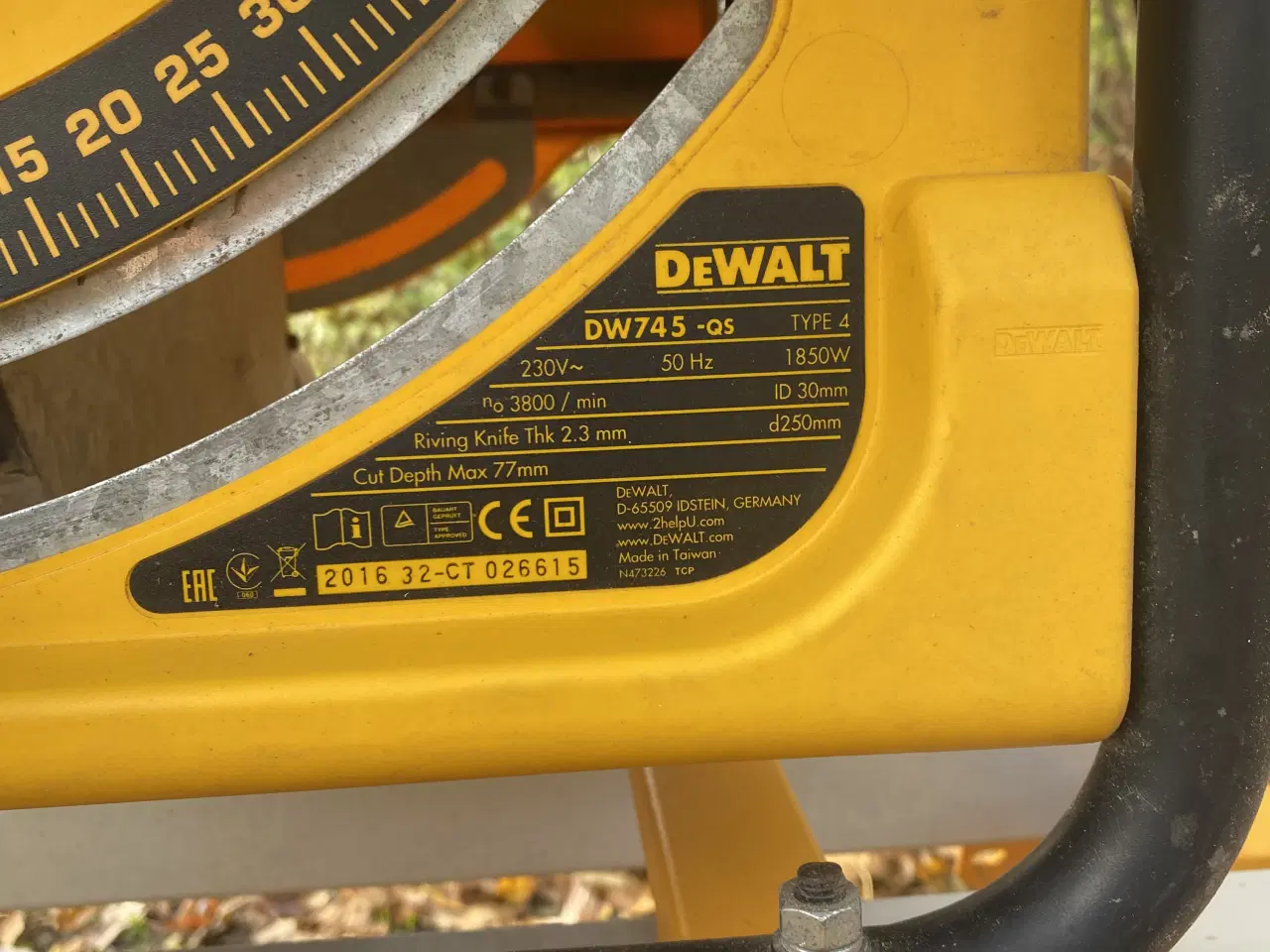 Billede 5 - Dewalt Bordrundsav