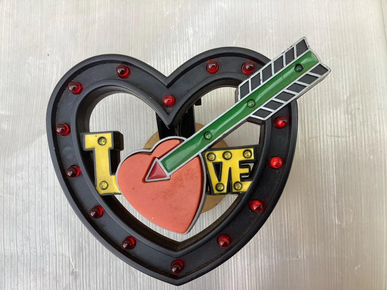 Billede 1 - Blinkende hjerte til frontrude 12v