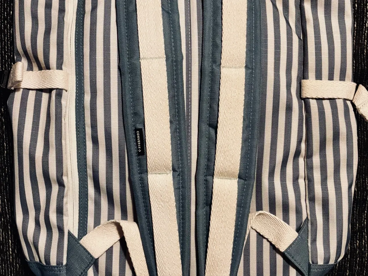 Billede 3 - Converse - rygsæk i stof med stribet mønster