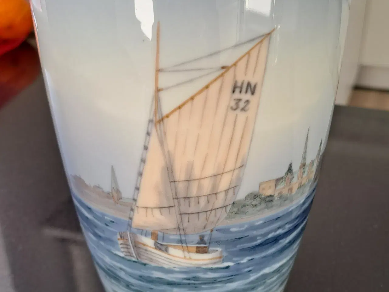 Billede 3 - Royal copenhagen vase med sejlskib