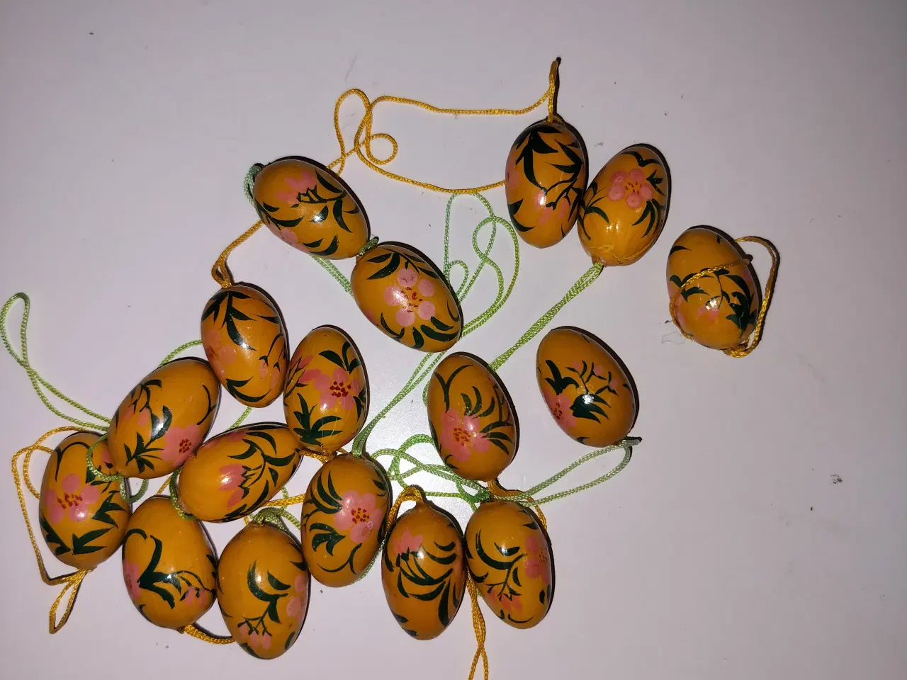 Billede 2 - 42 stk Påskeæg retro i træ