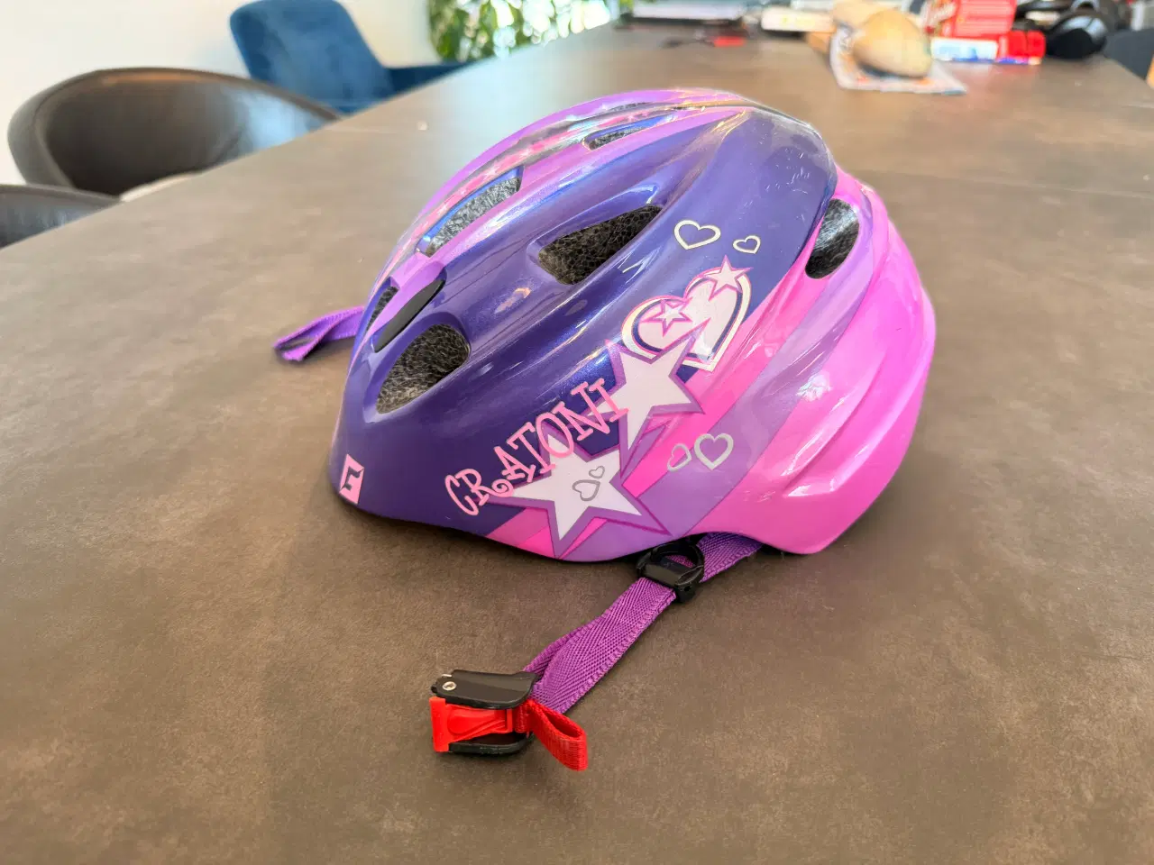 Billede 3 - Cratoni Akino børnecykelhjelm m. baglys