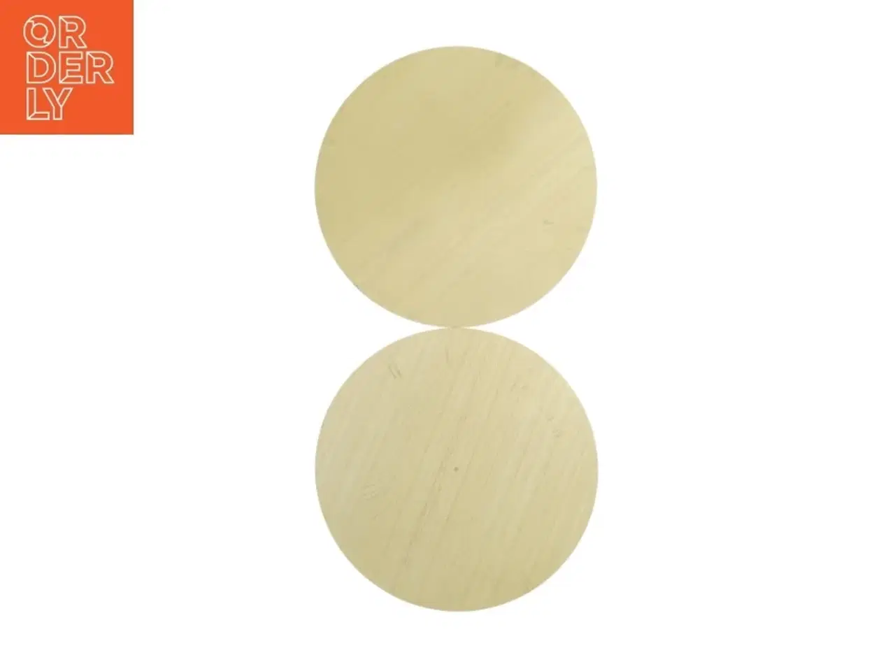 Billede 2 - Rundt sidebord med to hylder