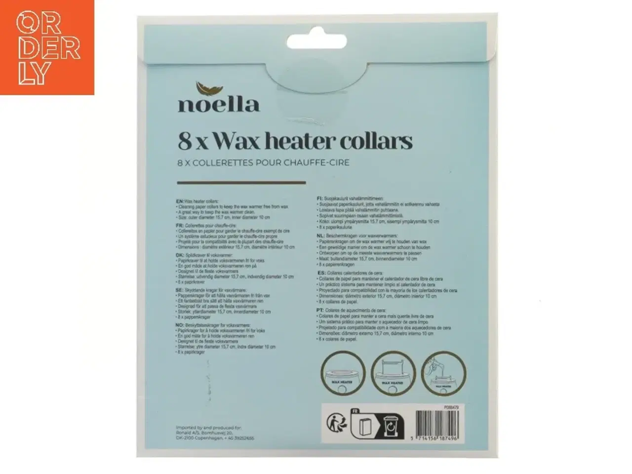 Billede 2 - Noella voksvarmerkraver, pakke med 8 fra Noella (str. 22x18 cm)