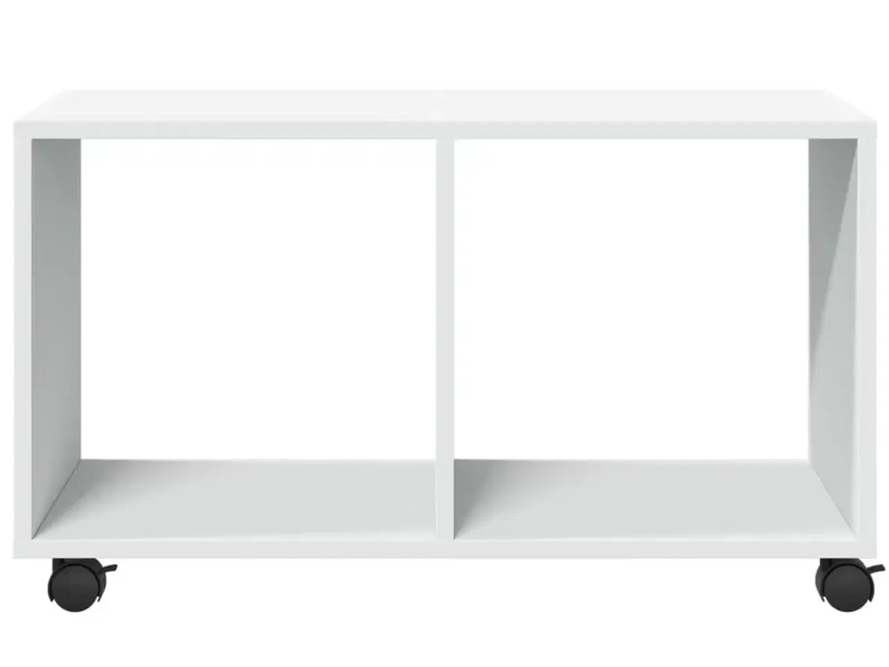 Billede 5 - Rullebord 72x33x42,5 cm konstrueret træ hvid