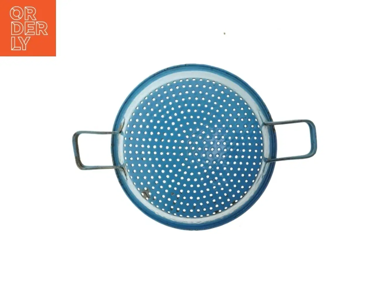 Billede 4 - Blåt emaljeret dørslag (str. Ø 23,5 cm)