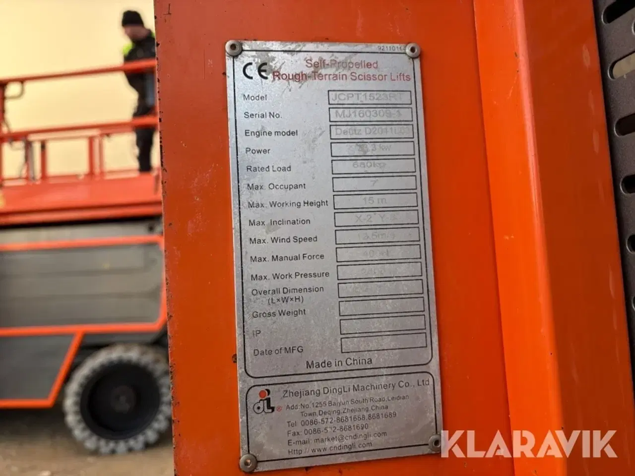 Billede 6 - Sakselift Dingli JCPT1523RT