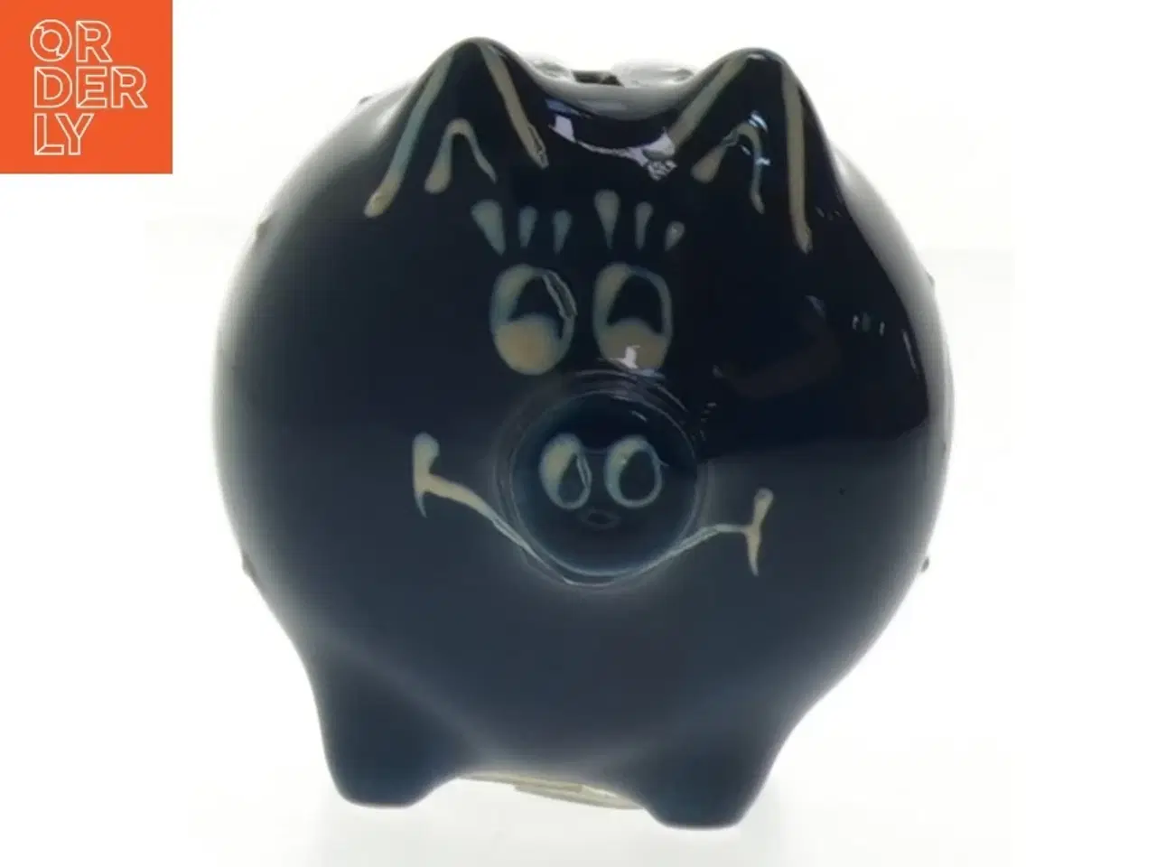 Billede 2 - Blå sparegris 'Clara' (str. 9,5 cm)