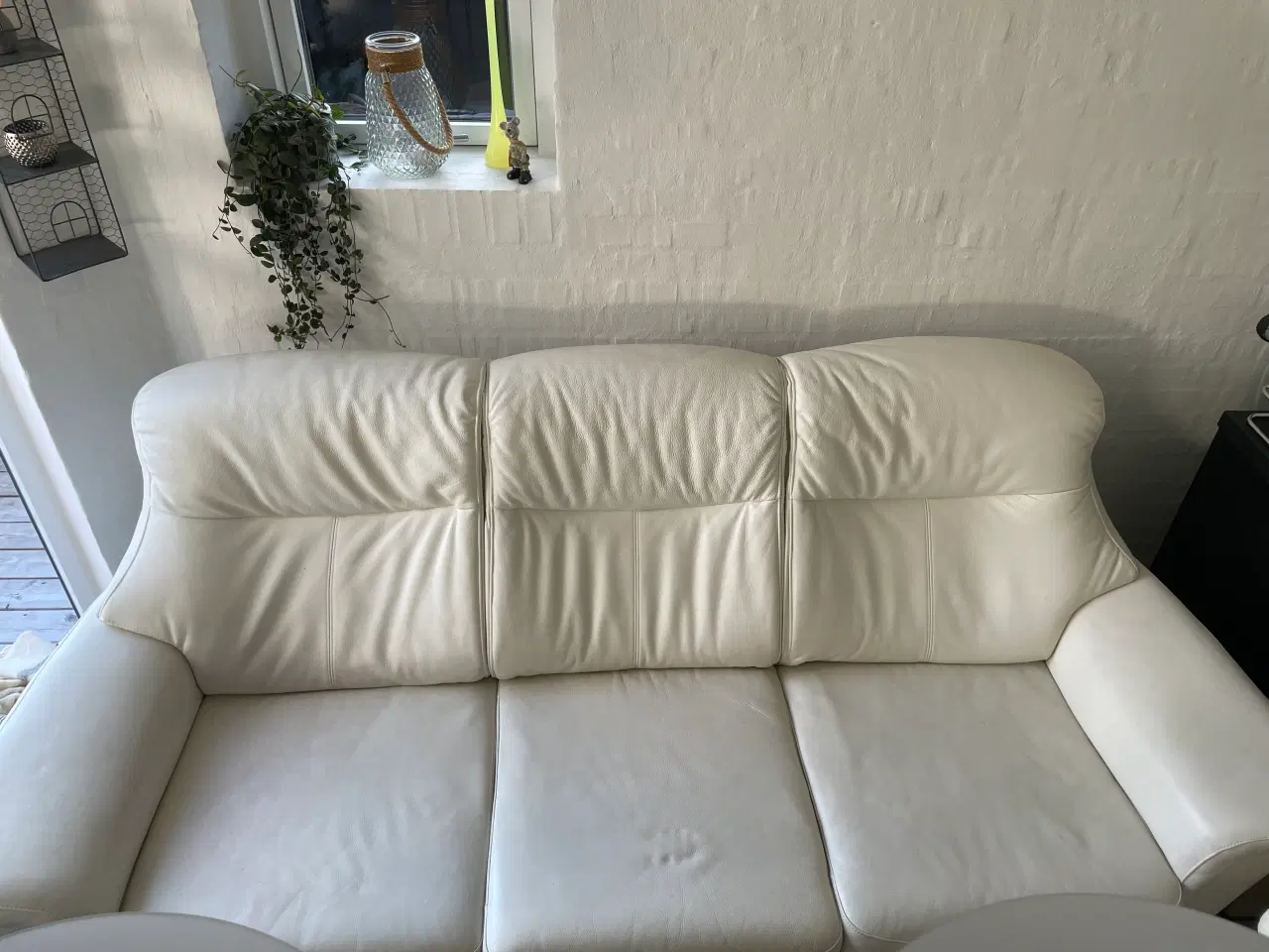 Billede 3 - Læder sofagruppe