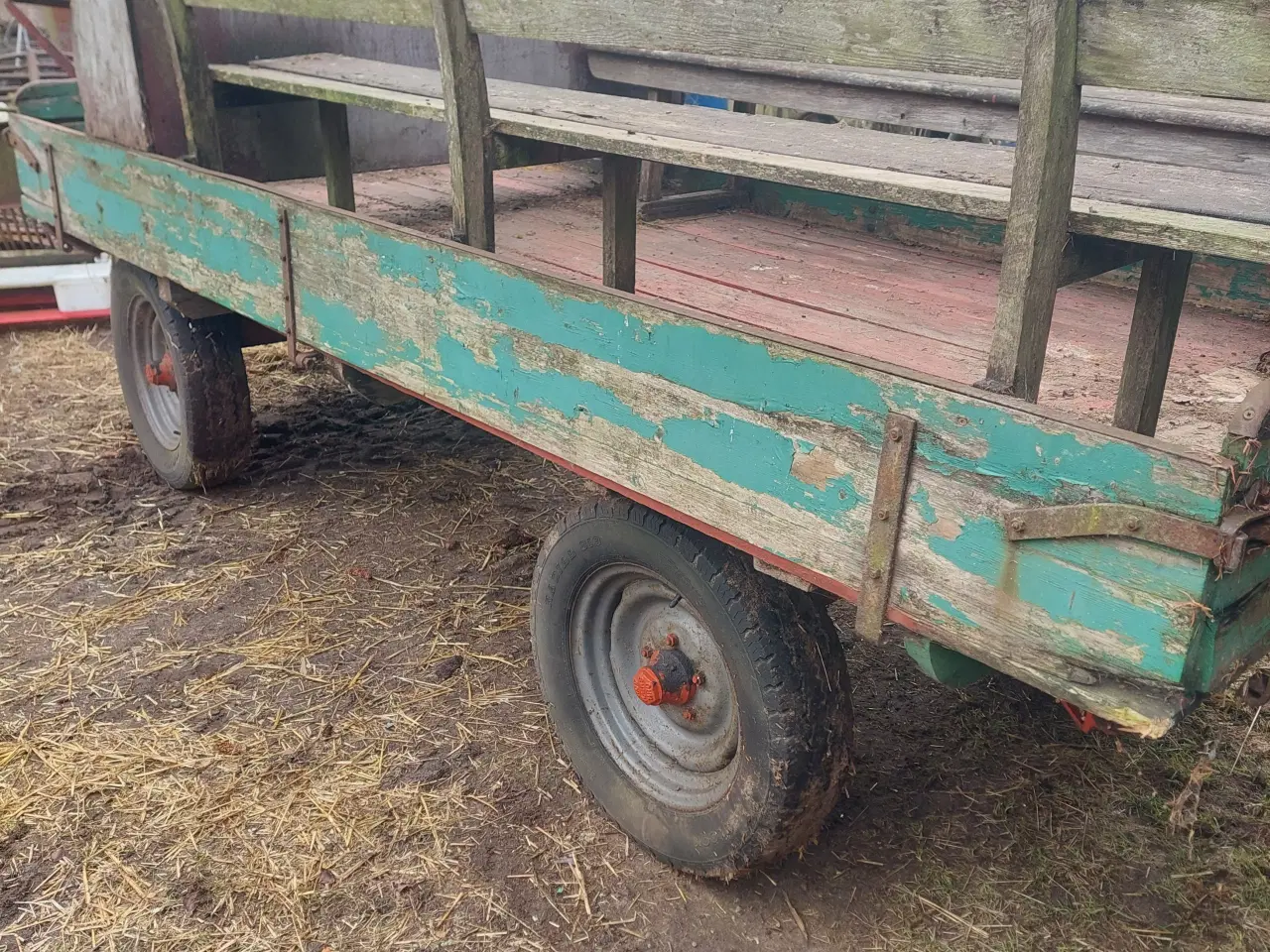 Billede 4 - 4hjulet gummi vogn