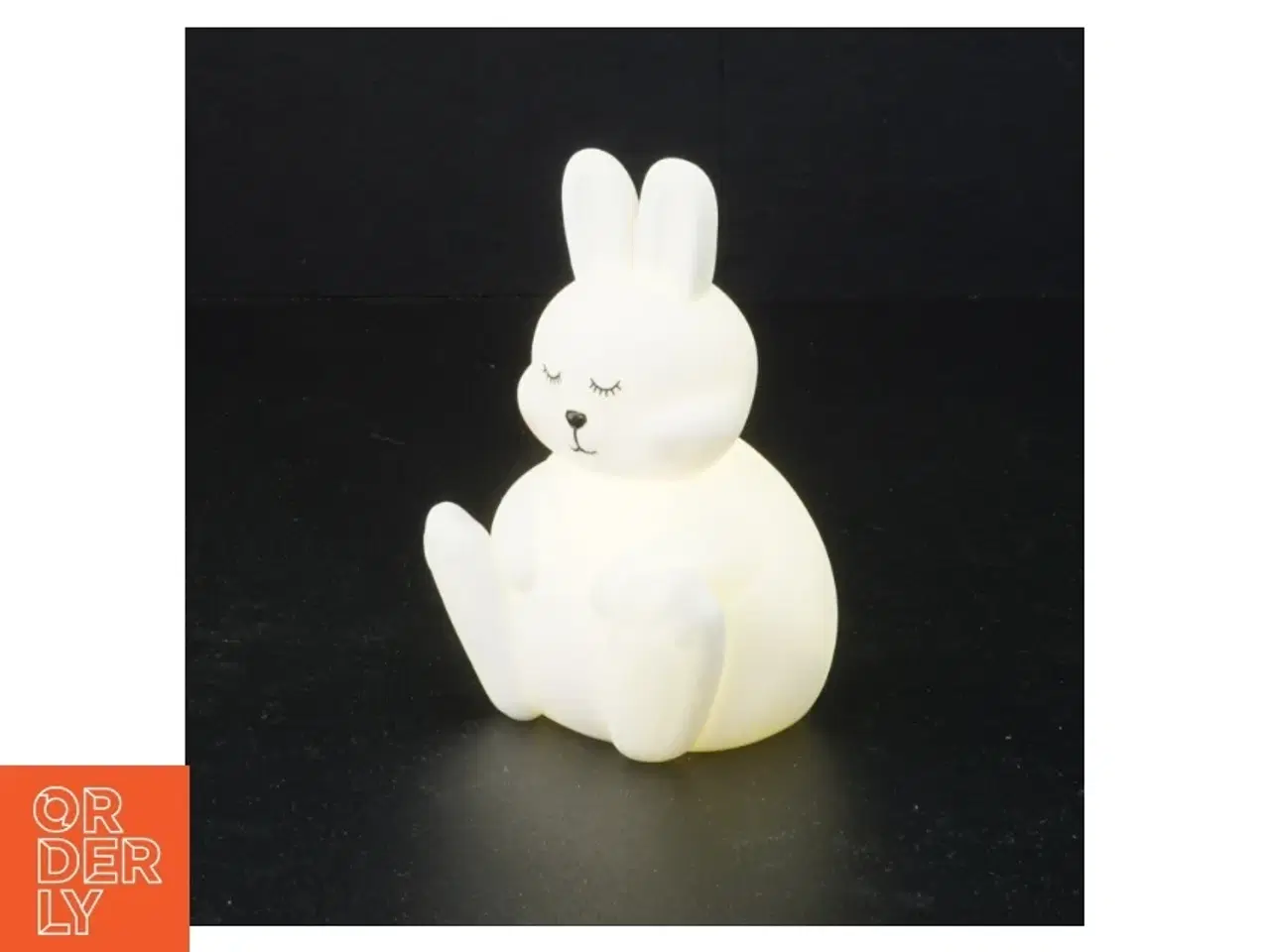 Billede 1 - Hvid kanin natlampe (str. 11 x 8 x 7 cm)