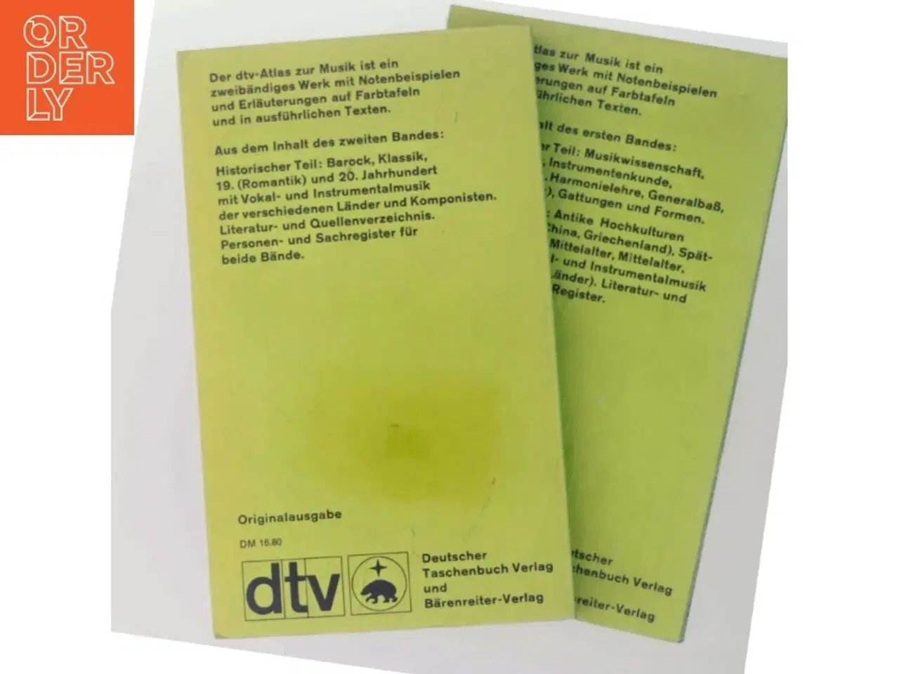 Billede 3 - dtv-Atlas zur Musik af Deutsches Taschenbuch Verlag und Bärenreiter-Verlag (Bog)