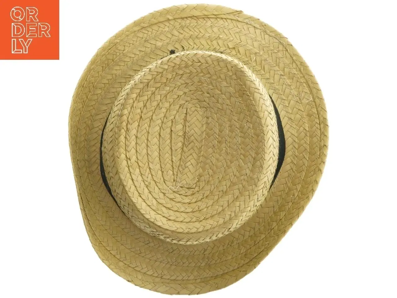 Billede 4 - Stråhat med sort bånd (str. Ø 21 cm)