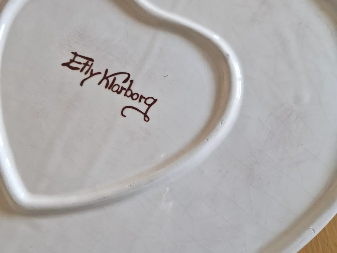 Billede 3 - Jule hjerte fad fra Elly Klarborg