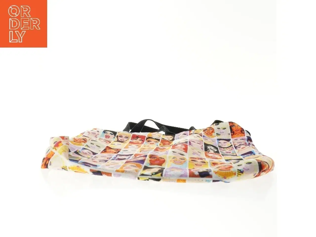 Billede 4 - Farverigskuldertaske (str. 45 x 47 cm)