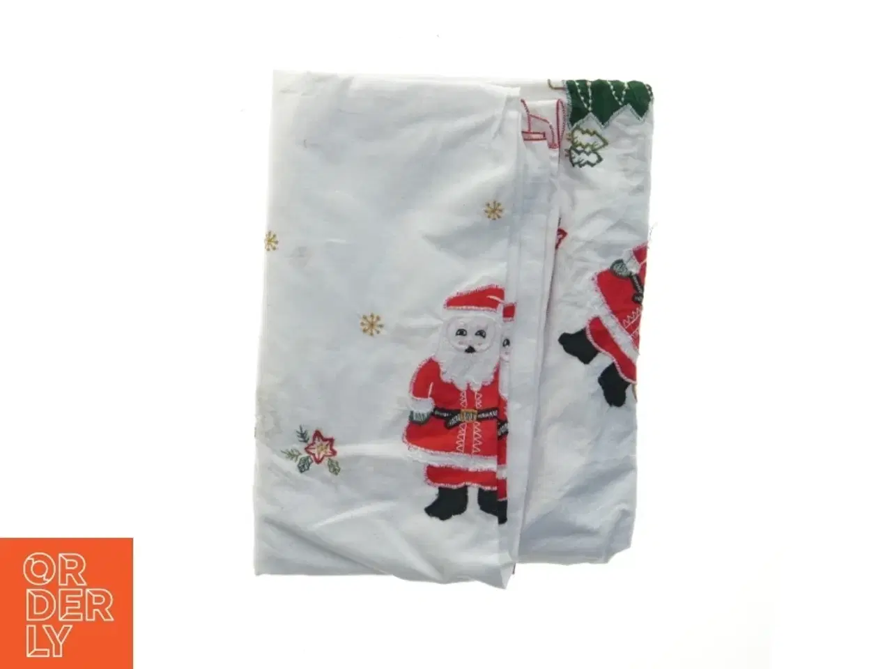 Billede 1 - Juledug med nisser (str. 110x170 cm)