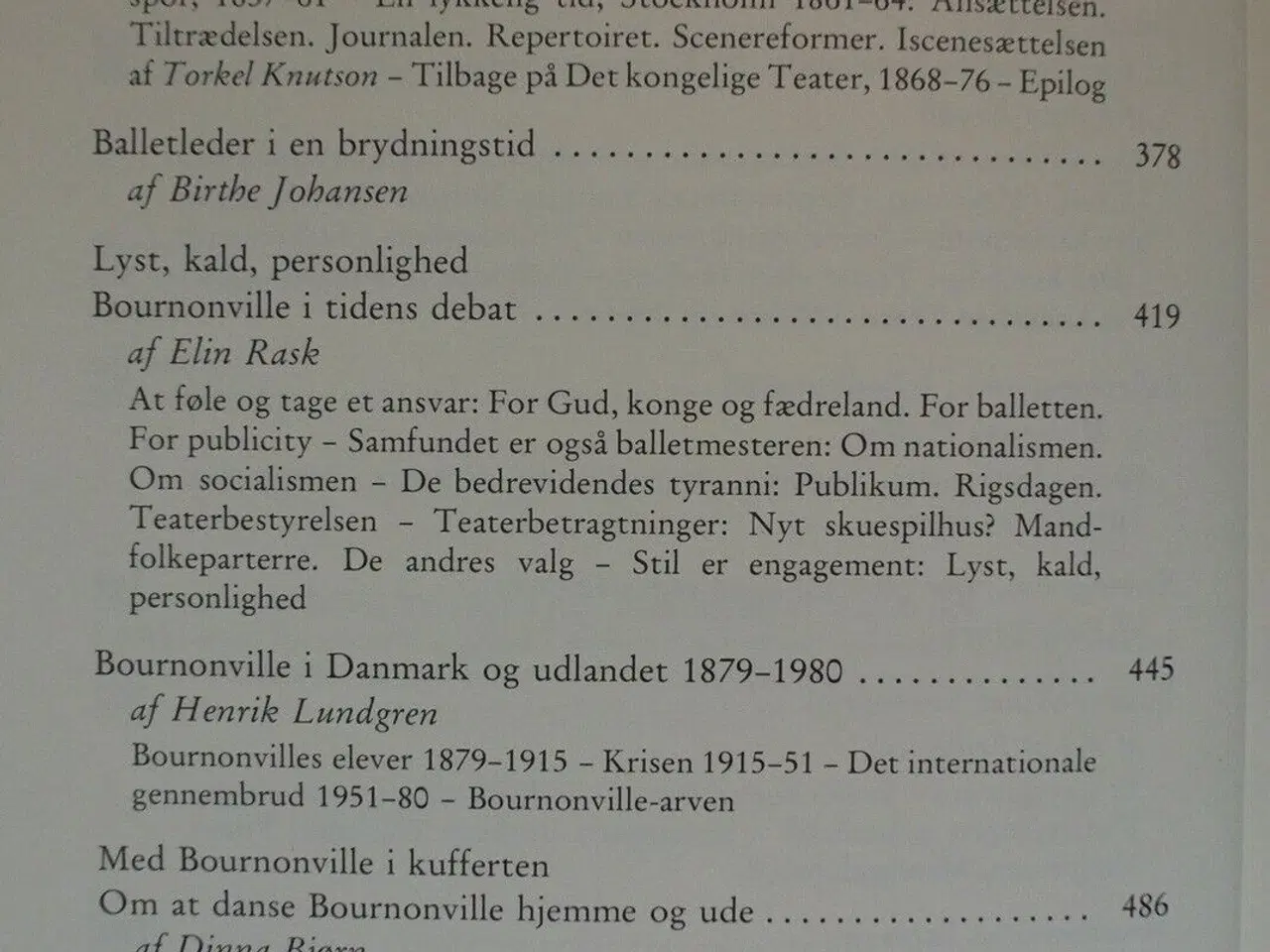 Billede 4 - perspektiv på bournonville, red. af erik aschengre