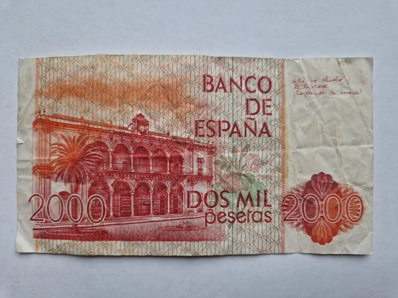 Billede 2 - 2000 Pesetas Spain 1980