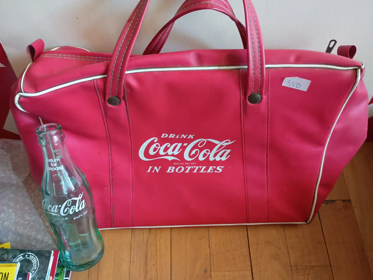 Billede 1 - Coca Cola, vintage køletaske plus glasflaske 