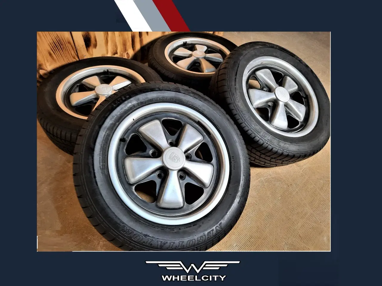 Billede 1 - 5x130 15" 6x15 Porsche Fuchs wheels - Year 1970