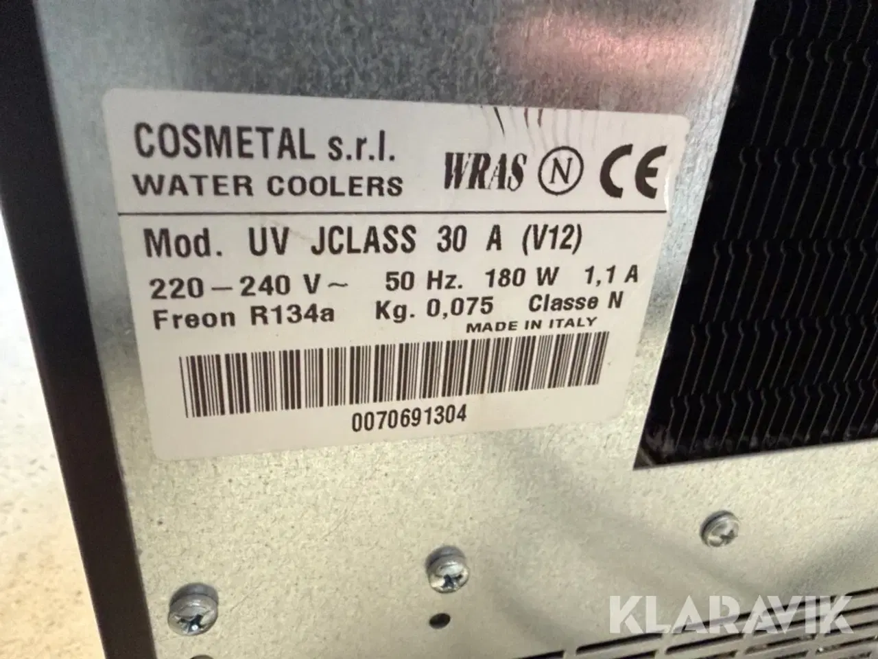 Billede 8 - Vandkøler Cosmetal UV JCLASS 30