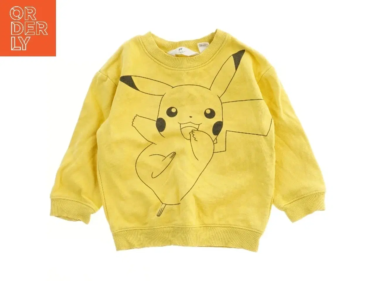 Billede 1 - Gul sweatshirt med tryk fra H&M (str. 92)