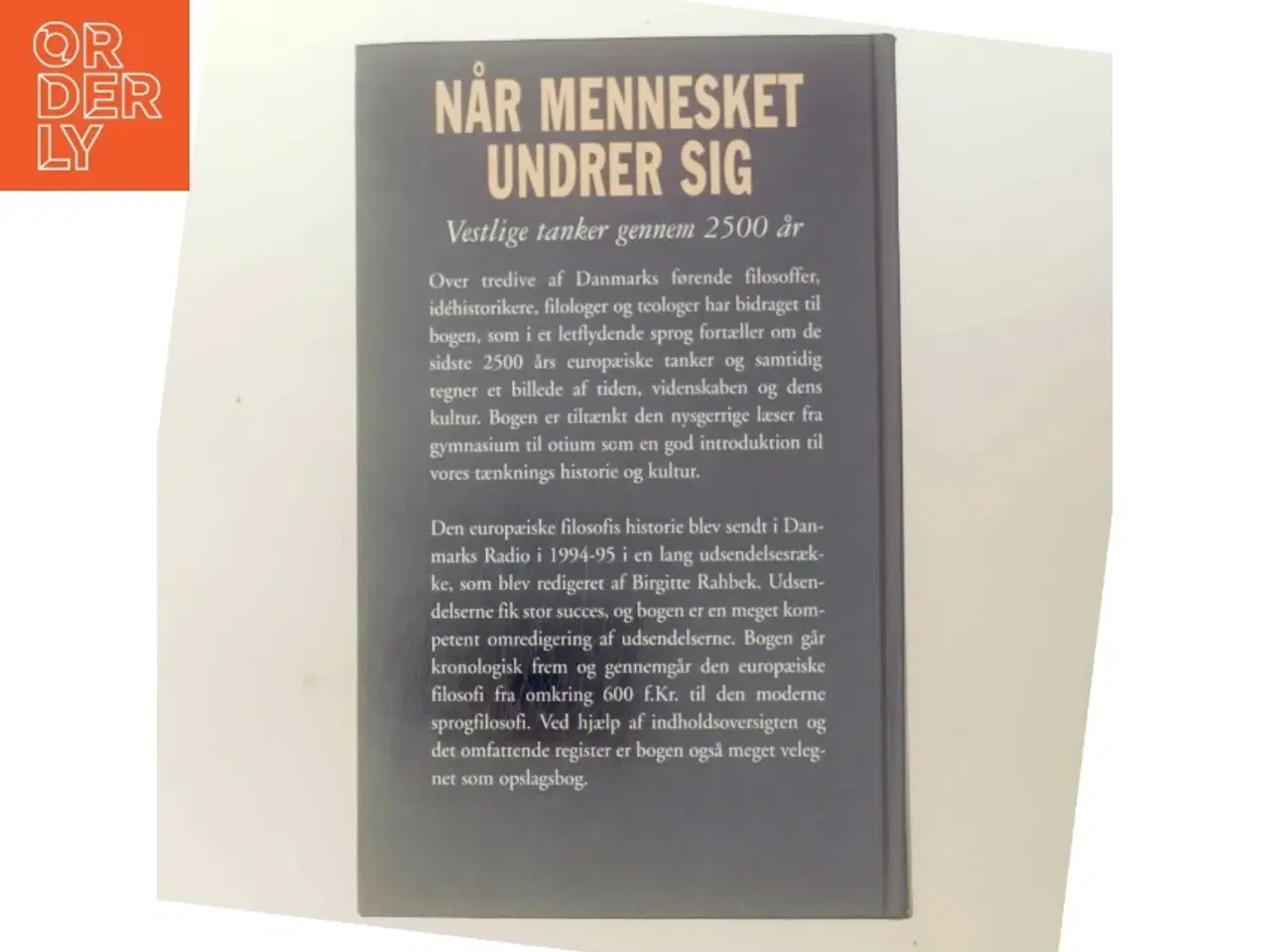 Billede 3 - Når mennesket undrer sig af Birgitte Rahbek (Bog)