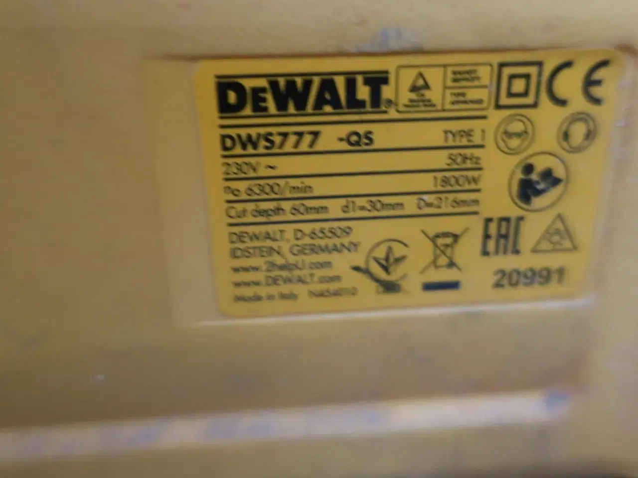 Billede 6 - Kap/ geringssav DEWALT DWS777 -QS med arbejdsbord