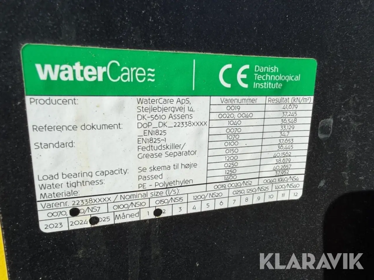 Billede 6 - Fedtudskiller WaterCare NS7