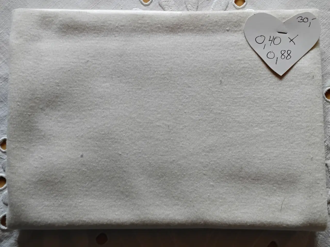 Billede 1 - Rib i offwhite- mål 0,40m X 0,88m