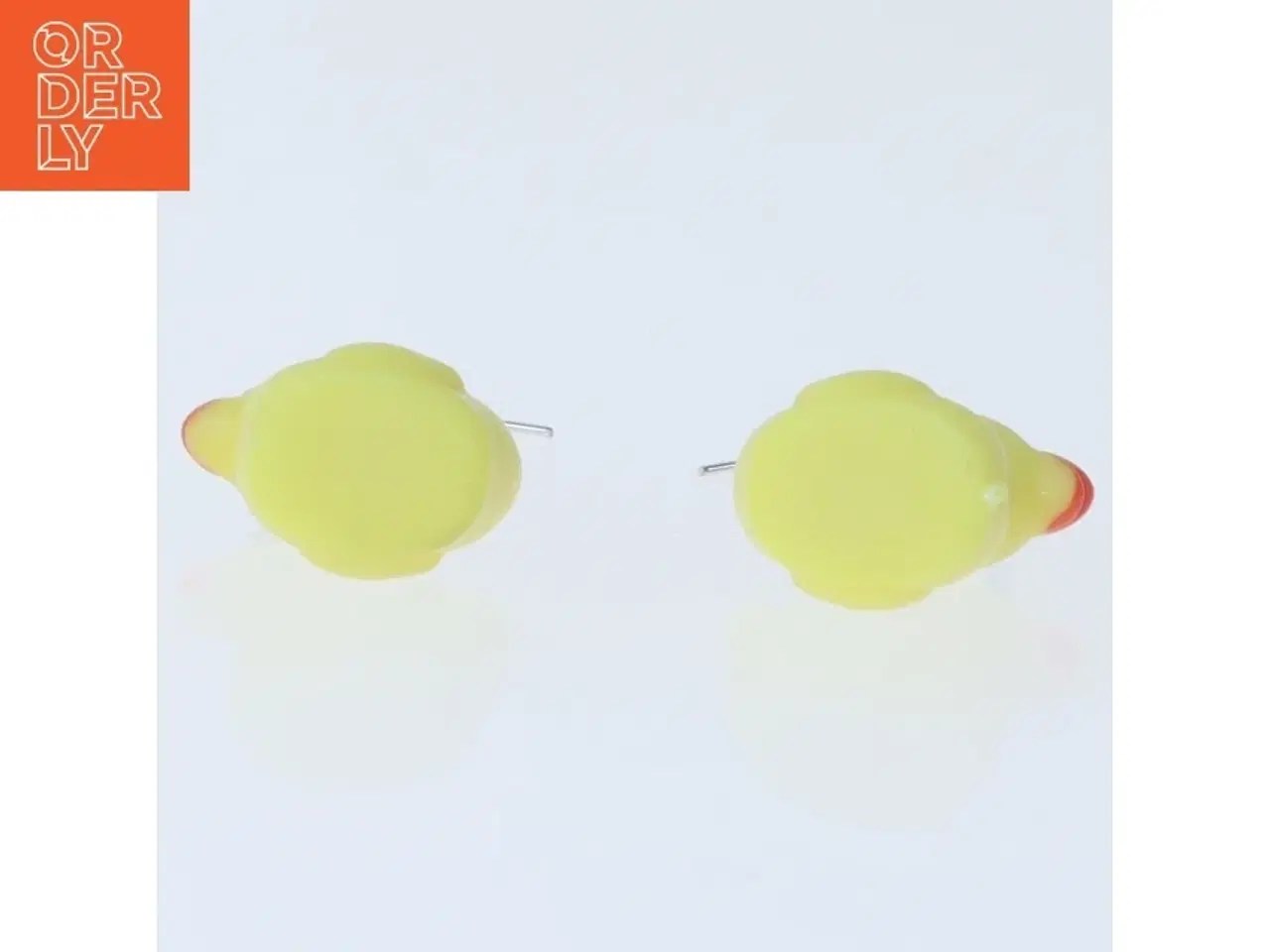 Billede 2 - Øreringe med gule badeænder (str. 3,5 cm)