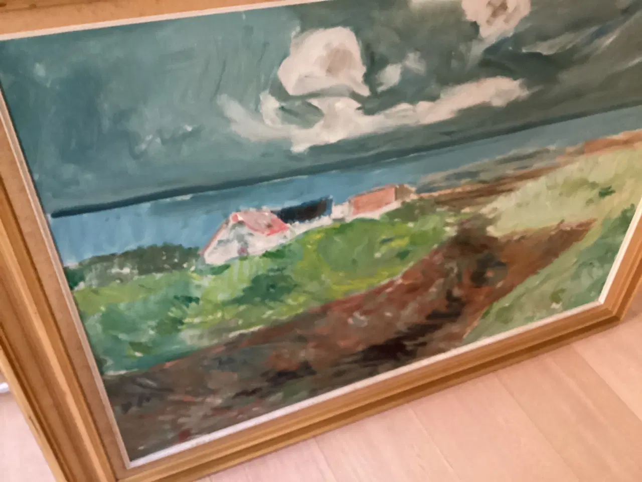 Billede 4 - Stort Axel P Jensen maleri,